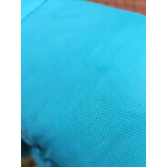 Spyder ThermaWeb Jacket Womens Large Aqua Puffer Performance Full Zip Storm Flap - Picture 9 of 12